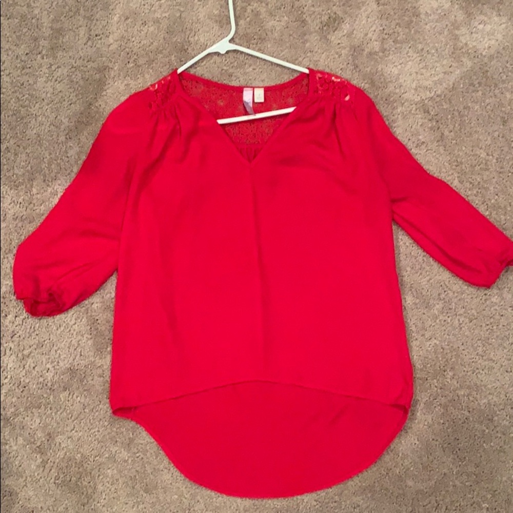Red blouse